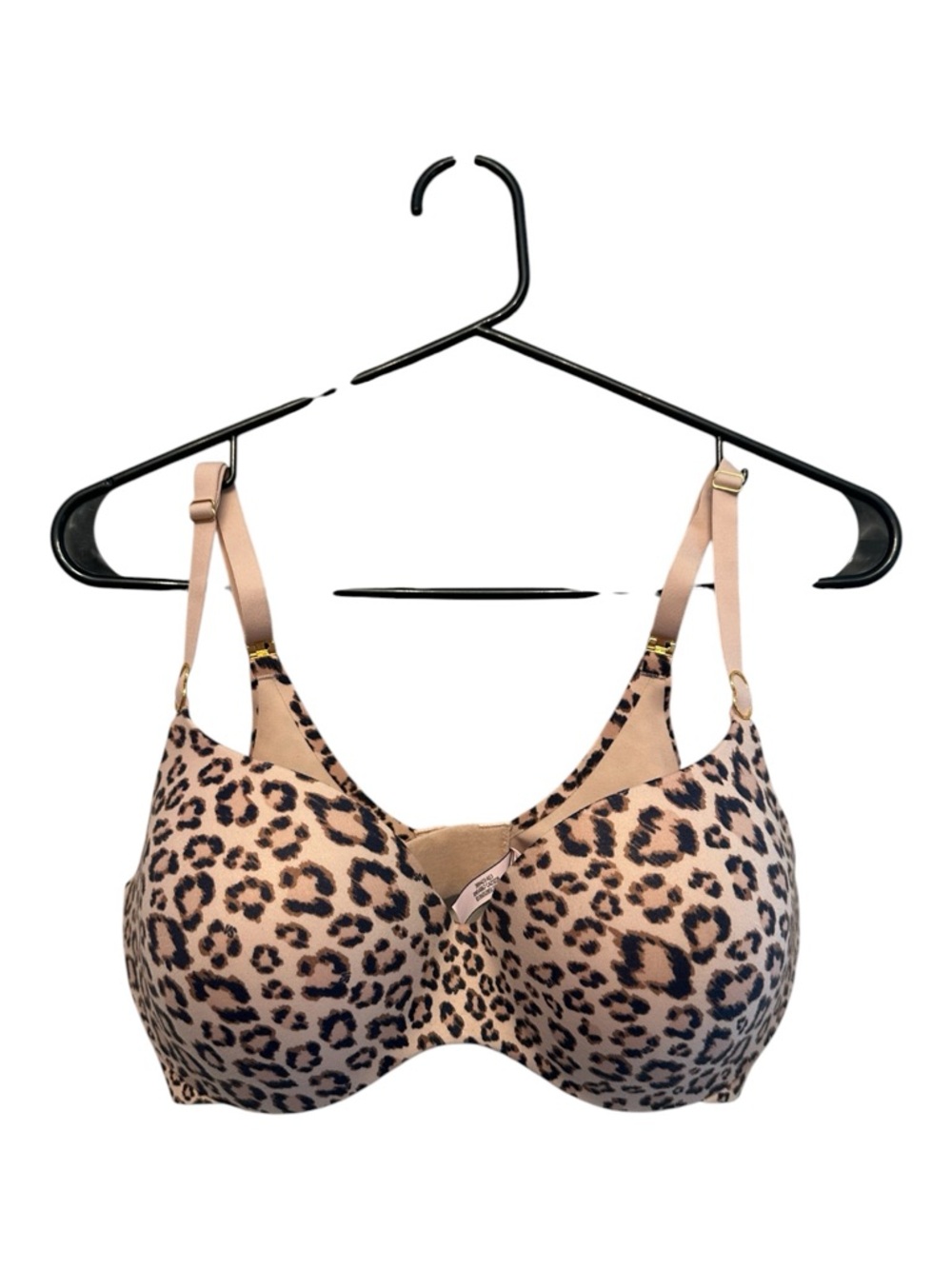 NWOT Victoria's Secret Leopard Print T-Shirt Bra - Nude & Black Size 34DD (E)